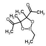 CAS#: 74646-18-7， 1,1'-(2-Ethyl-4,5-dimethyl-1,3,2-dioxaborolane-4,5-diyl)diethanone