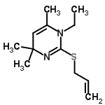 CAS#: 746546-24-7， 2-(Allylsulfanyl)-1-ethyl-4,4,6-trimethyl-1,4-dihydropyrimidine