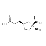 CAS#: 746582-42-3， (1R,3S)-1-Amino-3-(2-carboxyethyl)cyclopentanecarboxylic acid