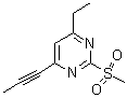 CAS#: 746620-21-3， 4-Ethyl-2-(methylsulfonyl)-6-(1-propyn-1-yl)pyrimidine