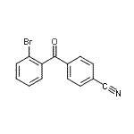 结构式 CAS# 746651-77-4, 4-(2-溴苯甲酰基)苯甲腈
