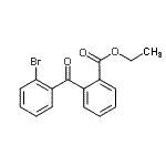 structure of CAS# 746651-81-0, Ethyl 2-(2-bromobenzoyl)benzoate;2-Bromo-2'-carboethoxybenzophenone;MFCD00672026