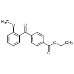结构式 CAS# 746652-02-8, 乙基4-(2-甲氧基苯甲酰基)苯甲酸酯