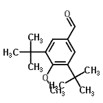 CAS#: 74684-38-1， 4-Methoxy-3,5-bis(2-methyl-2-propanyl)benzaldehyde