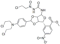 CAS#: 74692-70-9， [(6R)-2-[4-[Bis(2-Chloroethyl)Amino]Phenyl]-4-[(2-Chloroethyl-Nitrosocarbamoyl)Amino]-3a,4,6,6a-Tetrahydrofuro[3,4-d][1,3]Dioxol-6-Yl]Methyl 4-Nitrobenzoate