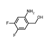 structure of CAS# 748805-87-0, (2-Amino-4,5-difluorophenyl)methanol;(2-amino-4,5-difluorophenyl)methanol;BENZENEMETHANOL,2-AMINO-4,5-DIFLUORO-