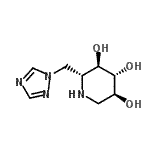 CAS#: 748814-86-0， (2R,3R,4R,5S)-2-(1H-1,2,4-Triazol-1-ylmethyl)-3,4,5-piperidinetriol