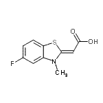 CAS#: 749255-37-6， (2Z)-(5-Fluoro-3-methyl-1,3-benzothiazol-2(3H)-ylidene)acetic acid