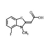 CAS#: 749255-43-4， (2Z)-(4-Fluoro-3-methyl-1,3-benzothiazol-2(3H)-ylidene)acetic acid
