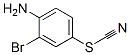 structure of CAS# 7493-98-3, 4-Amino-3-Bromophenyl Thiocyanate;2-Bromo-4-Thiocyanato-Aniline;(2-Bromo-4-Thiocyanato-Phenyl)Amine;Zinc03887131