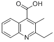 structure of CAS# 74960-58-0, 2-Ethyl-3-Methyl-Quinoline-4-Carboxylic Acid;2-Ethyl-3-Methyl-Quinoline-4-Carboxylate;2-Ethyl-3-Methyl-4-Quinolinecarboxylate;2-Ethyl-3-Methyl-Cinchoninate