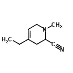 CAS#: 749825-69-2， 4-Ethyl-1-methyl-1,2,3,6-tetrahydro-2-pyridinecarbonitrile