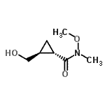 CAS#: 749885-67-4， (1S,2S)-2-(Hydroxymethyl)-N-methoxy-N-methylcyclopropanecarboxamide