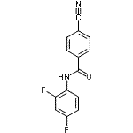 CAS 登录号：749910-71-2， 4-氰基-N-(2,4-二氟苯基)苯甲酰胺