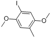 structure of CAS# 75056-76-7, 1-Iodo-2,5-Dimethoxy-4-Methylbenzene;Benzene, 1-Iodo-2,5-Dimethoxy-4-Methyl-;1-IODO-2,5-DIMETHOXY-4-METHYL-BENZEN;1-IODO-2,5-DIMETHOXY-4-METHYLBENZENE