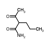 CAS#: 75063-61-5， 2-Acetylpentanamide
