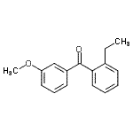 structure of CAS# 750633-65-9, (2-Ethylphenyl)(3-methoxyphenyl)methanone;2-ethyl-3'-methoxybenzophenone