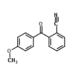 structure of CAS# 750633-78-4, 2-(4-Methoxybenzoyl)benzonitrile;2-[(4-methoxyphenyl)carbonyl]benzenecarbonitrile;2-[(4-methoxyphenyl)carbonyl]benzonitrile;2-Cyano-4'-methoxybenzophenone