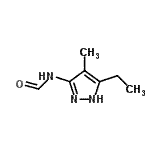 CAS#: 75077-06-4， N-(5-Ethyl-4-methyl-1H-pyrazol-3-yl)formamide