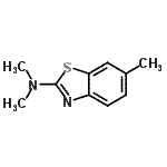 CAS#: 75104-97-1， N,N,6-Trimethyl-1,3-benzothiazol-2-amine