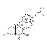 CAS#: 75110-48-4， (3alpha,5beta,6beta,7beta,12alpha)-3,6,7,12-Tetrahydroxycholan-24-oic acid