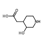CAS#: 751435-39-9， (3-Hydroxy-4-piperidinyl)acetic acid