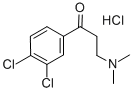 structure of CAS# 75144-12-6, 1-(3,4-Dichlorophenyl)-3-Dimethylaminopropan-1-One Hydrochloride;1-(3,4-Dichlorophenyl)-3-Dimethylamino-Propan-1-One Hydrochloride;Bim-0008404.P001;Nsc304108