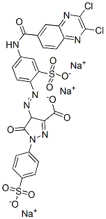 CAS#: 75199-00-7， Trisodium 4-[4-[(2,3-Dichloroquinoxaline-6-Carbonyl)Amino]-2-Sulfonatophenyl]Diazenyl-5-Oxo-1-(4-Sulfonatophenyl)-4H-Pyrazole-3-Carboxylate