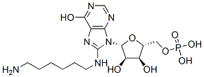 CAS#: 75204-34-1， [(2R,3S,4R,5R)-5-[8-(6-Aminohexylamino)-6-Oxo-3H-Purin-9-Yl]-3,4-Dihydroxyoxolan-2-Yl]Methyl Dihydrogen Phosphate