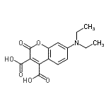 CAS#: 75240-77-6， 7-(Diethylamino)-2-oxo-2H-chromene-3,4-dicarboxylic acid
