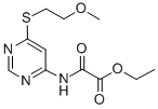 CAS#: 75274-27-0， Ethyl 2-[[6-(2-Methoxyethylsulfanyl)Pyrimidin-4-Yl]Amino]-2-Oxoacetate
