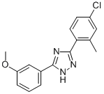 CAS#: 75318-76-2， 3-(4-Chloro-2-Methylphenyl)-5-(3-Methoxyphenyl)-2H-1,2,4-Triazole