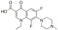 CAS#: 75338-41-9， 1-Ethyl-6,8-Difluoro-7-(4-Methylpiperazin-1-Yl)-4-Oxoquinoline-3-Carboxylic Acid