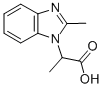 结构式 CAS# 753489-92-8, alpha,2-二甲基-1H-苯并咪唑-1-乙酸