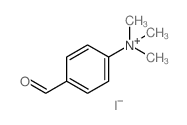 structure of CAS# 7541-76-6, 4-Formyl-N,N,N-Trimethylbenzenaminium Iodide;(4-Formylphenyl)-Trimethyl-Ammonium Iodide;(4-Formylphenyl)-Trimethylammonium Iodide;(4-Methanoylphenyl)-Trimethyl-Azanium Iodide