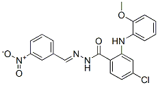 CAS#: 75412-58-7， 4-Chloro-2-[(2-Methoxyphenyl)Amino]-N-[(3-Nitrophenyl)Methylideneamino]Benzamide