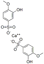 CAS 登录号:7546-27-2, 3-羟基-4-甲氧基-苯磺酸钙盐(2:1)