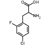 结构式 CAS# 754944-16-6, 4-氯-2-氟苯丙氨酸