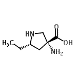 CAS#: 754951-06-9， (3R,5S)-3-Amino-5-ethyl-3-pyrrolidinecarboxylic acid