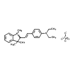 CAS#: 75535-16-9， N,N-diethyl-4-[(E)-2-(1,3,3-trimethylindol-1-ium-2-yl)vinyl]aniline phosphate