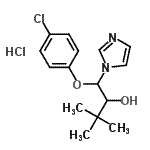 CAS#: 75536-36-6， 1-(4-Chlorophenoxy)-1-(1H-imidazol-1-yl)-3,3-dimethyl-2-butanol hydrochloride (1:1)