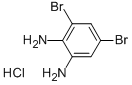 结构式 CAS# 75568-11-5, 3,5-二溴-1,2-亚苯基二胺单盐酸盐