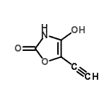 CAS#: 75610-96-7， 5-Ethynyl-4-hydroxy-1,3-oxazol-2(3H)-one