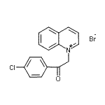 CAS#: 75613-96-6， 1-[2-(4-Chlorophenyl)-2-oxoethyl]quinolinium bromide