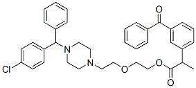 CAS#: 75626-98-1， 2-[2-[4-[(4-Chlorophenyl)Benzyl]Piperazin-1-Yl]Ethoxy]Ethyl 2-(3-Benzoylphenyl)Propionate
