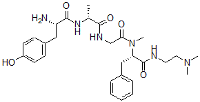 CAS#: 75638-63-0， Alanyl(2)-N-(2-(Dimethylamino)Ethyl)-N(alpha)-Methyl-Phenylalaninamide(4)-Enkephalin