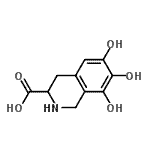 CAS#: 756427-84-6， 6,7,8-Trihydroxy-1,2,3,4-tetrahydro-3-isoquinolinecarboxylic acid