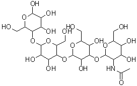 CAS#: 75660-79-6， 2-Acetamido-2-deoxyhexopyranosyl-(1->3)hexopyranosyl-(1->4)hexopyranosyl-(1->4)hexopyranose