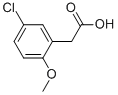 结构式 CAS# 7569-62-2, (5-氯-2-甲氧基苯基)乙酸