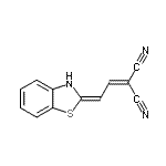 CAS#: 7570-39-0， [(2E)-2-(1,3-Benzothiazol-2(3H)-ylidene)ethylidene]malononitrile